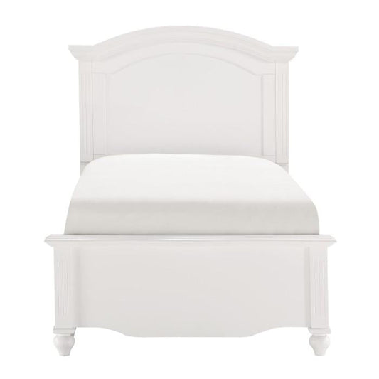 Meghan Twin Panel Bed in White 2058WHT-1*