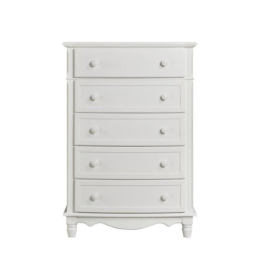 Clementine 5 Drawer Chest in White B1799-9