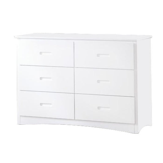 Galen 6 Drawer Dresser in White B2053W-5