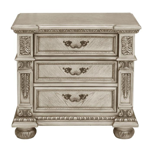 Catalonia Nightstand in Platinum Gold 1824PG-4