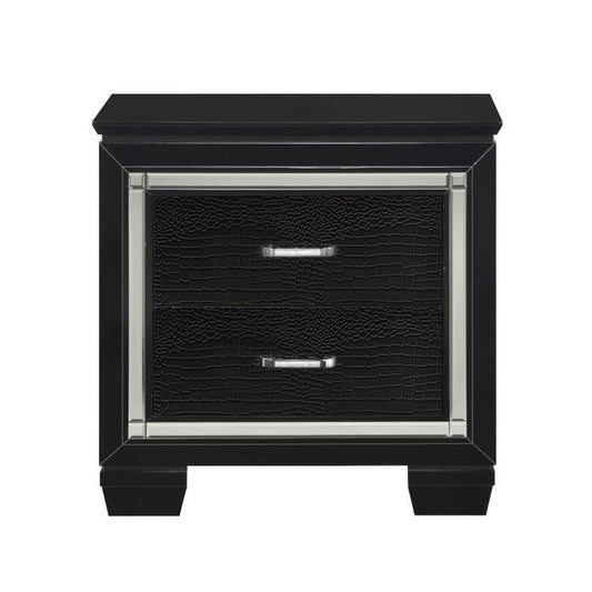 Allura Nightstand in Black 1916BK-4