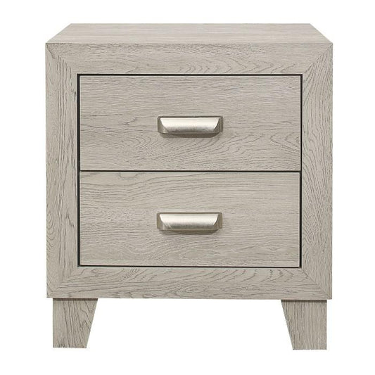 Quinby 2 Drawer Nightstand in Light Brown 1525-4