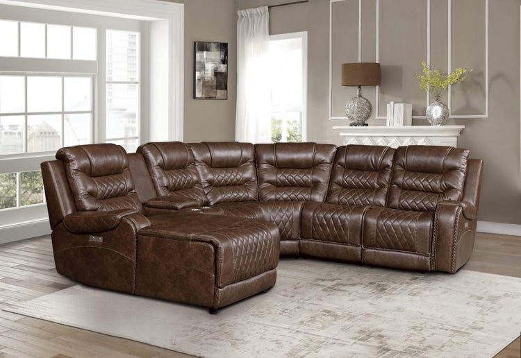 Putnam Armless Chair in Brown 9405BR-AC