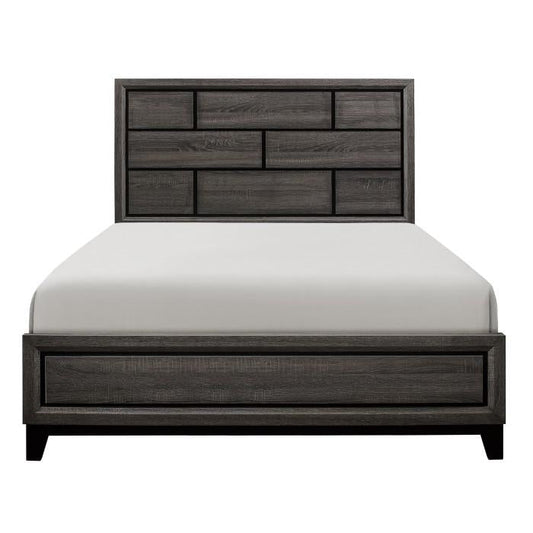Davi Queen Panel Bed in Gray 1645-1*