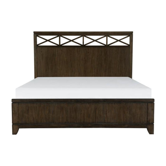 Griggs Queen Panel Bed in Dark Brown 1669-1*