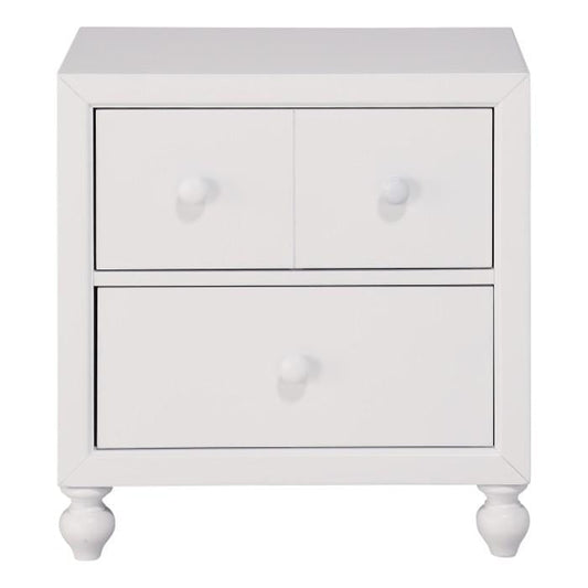 Wellsummer 2 Drawer Nightstand in White 1803W-4