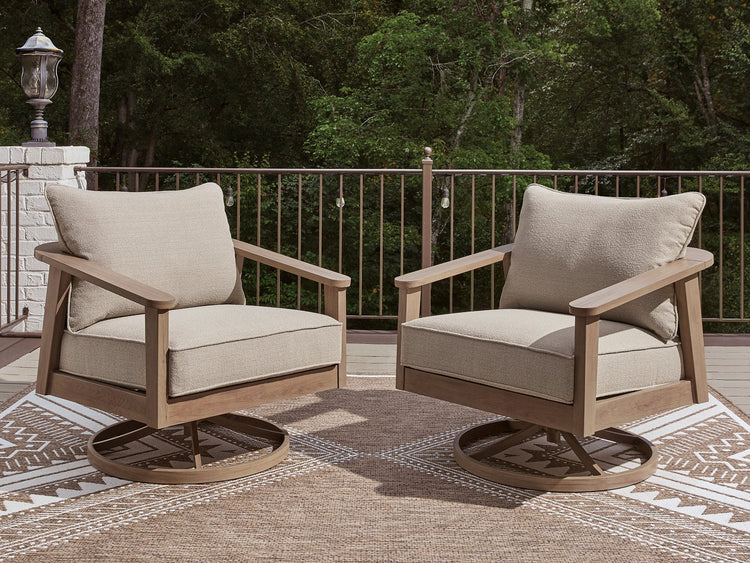 Harmony Headlands Outdoor Swivel Lounge with Cushion