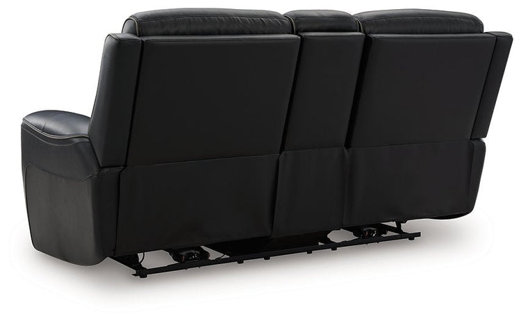 5Z-Comfort Power Reclining Loveseat with Console