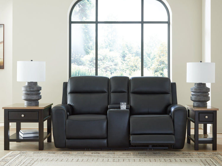 5Z-Comfort Power Reclining Loveseat with Console