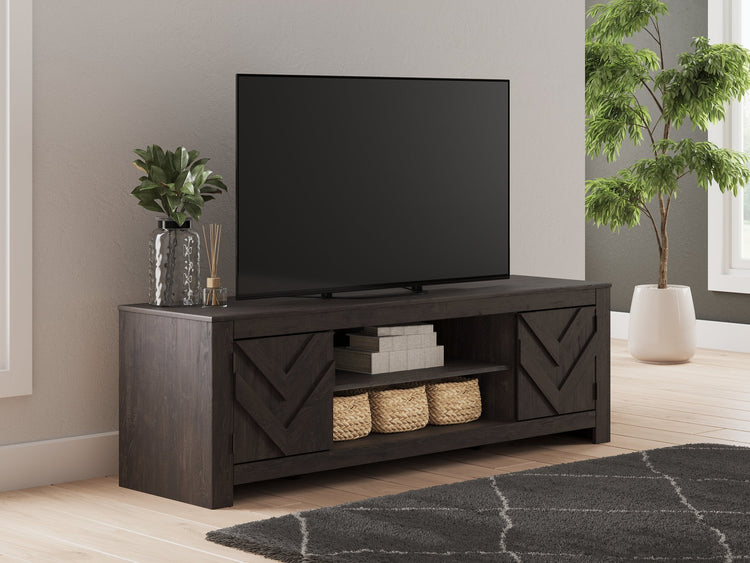 Cayboni 71" TV Stand with Electric Fireplace