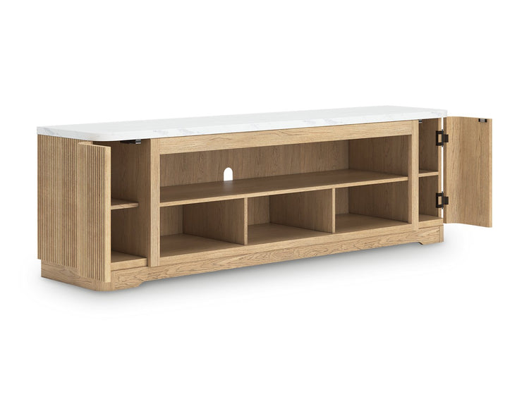Camdill 80" TV Stand with Electric Fireplace
