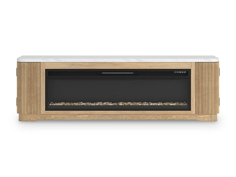 Camdill 80" TV Stand with Electric Fireplace