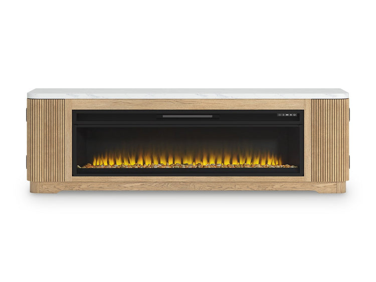 Camdill 80" TV Stand with Electric Fireplace