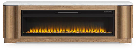 Camdill 80" TV Stand with Electric Fireplace